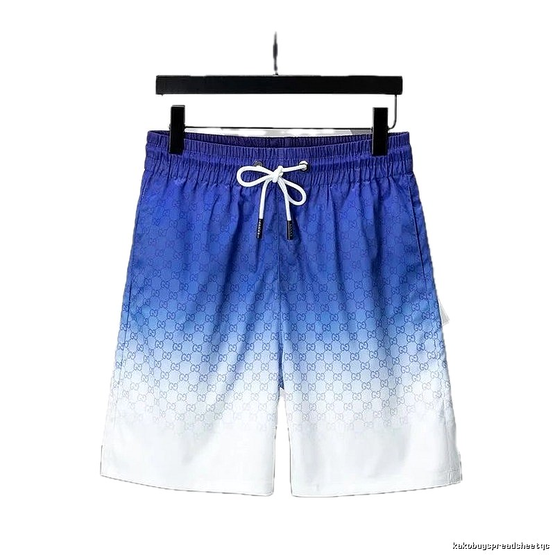 Gucci gradient-style blue and white shorts