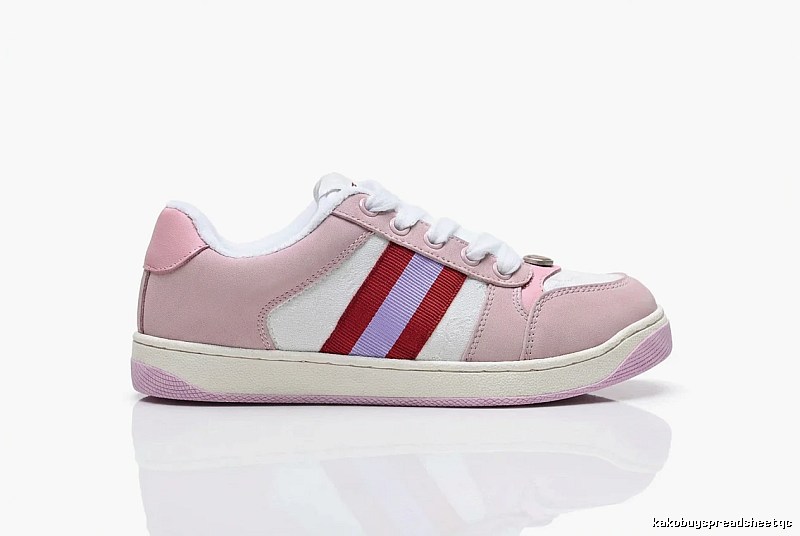 Gucci pink retro-style sports shoes