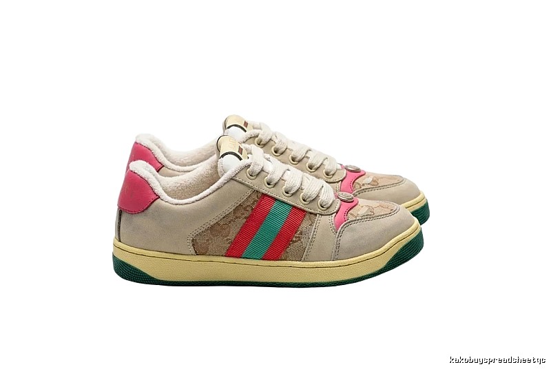 Gucci retro-style three-color sports shoes