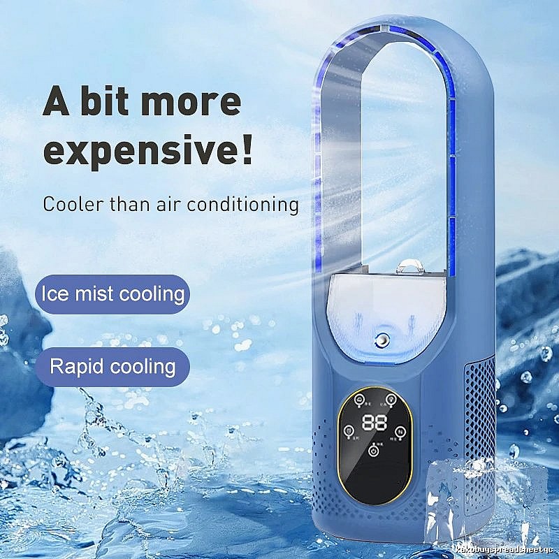 Handheld Cooling Misting Bladeless Fan Misting Bladeless