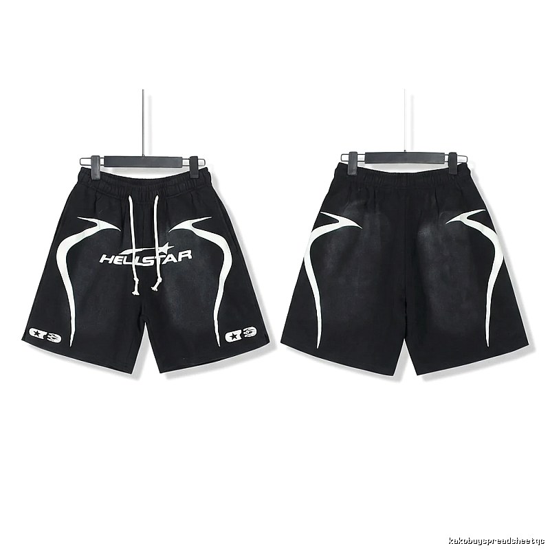 Hellstar dark style black shorts