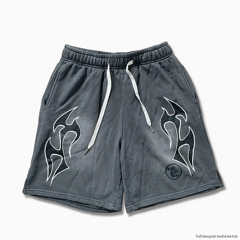 Hellstar Flame Wind Grey Shorts