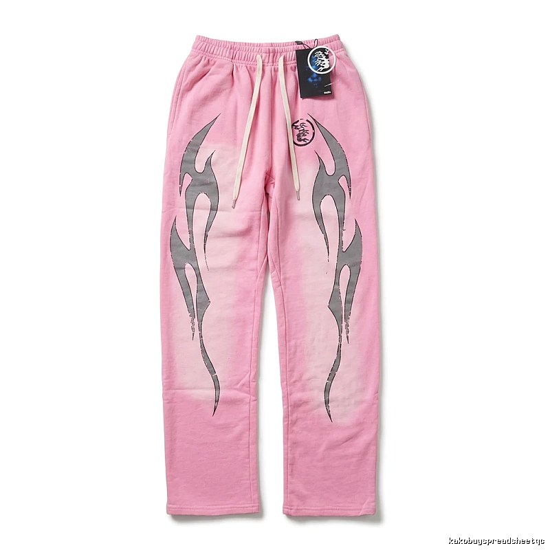 Hellstar Flame Wind Pink Sweatpants