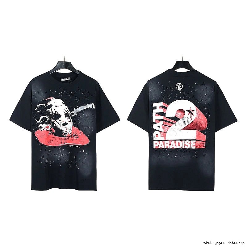 Hellstar Killer Print Street Style Black & Red T-Shirt