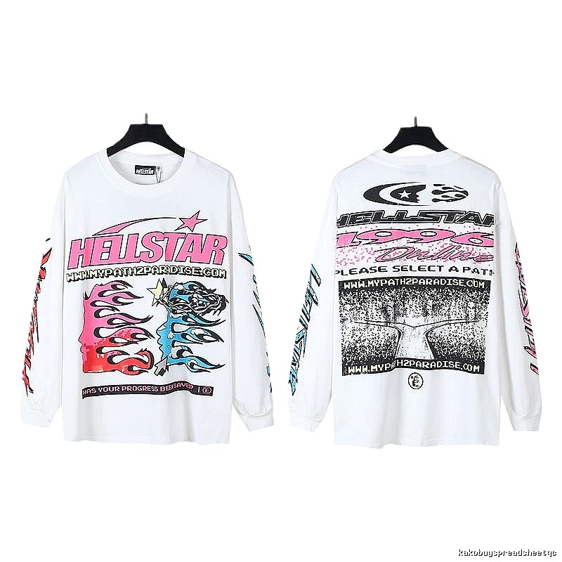 Hellstar Print Street Style White T-shirt