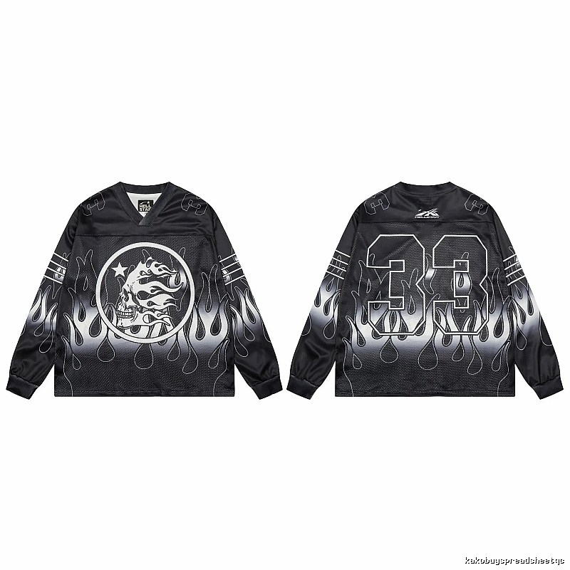Hellstar Skull Flame High Street Black Jersey