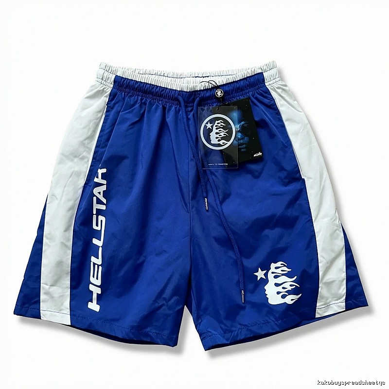 Hellstar sporty blue and white shorts