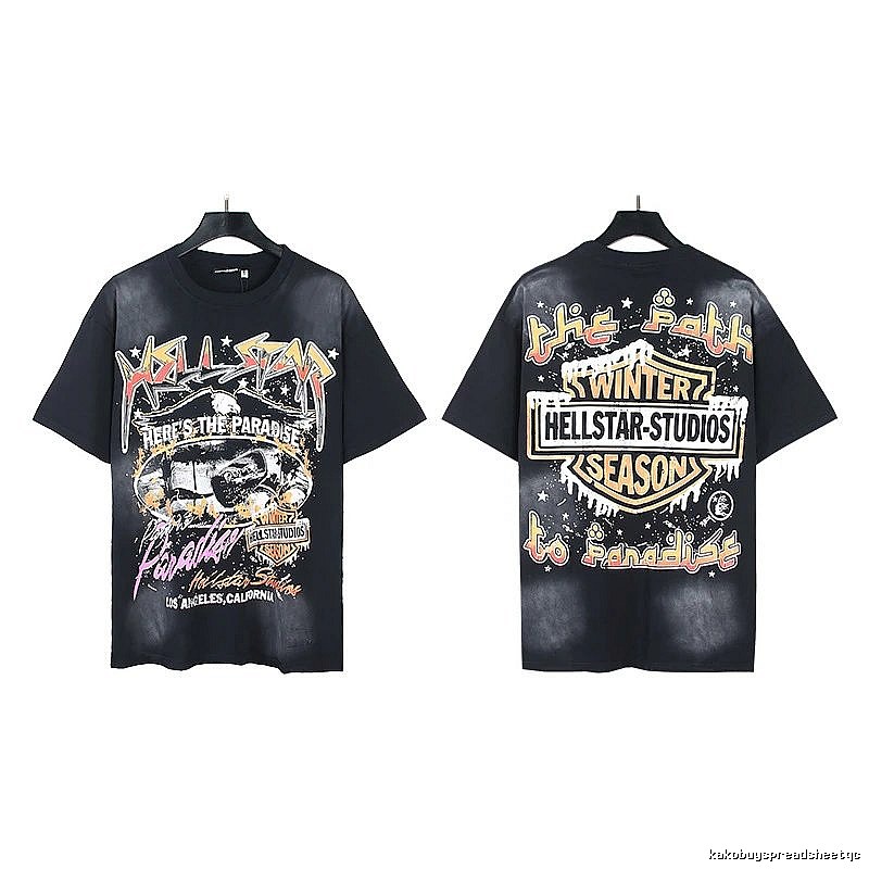 Hellstar Winter Collection Vintage Style Black T-Shirt