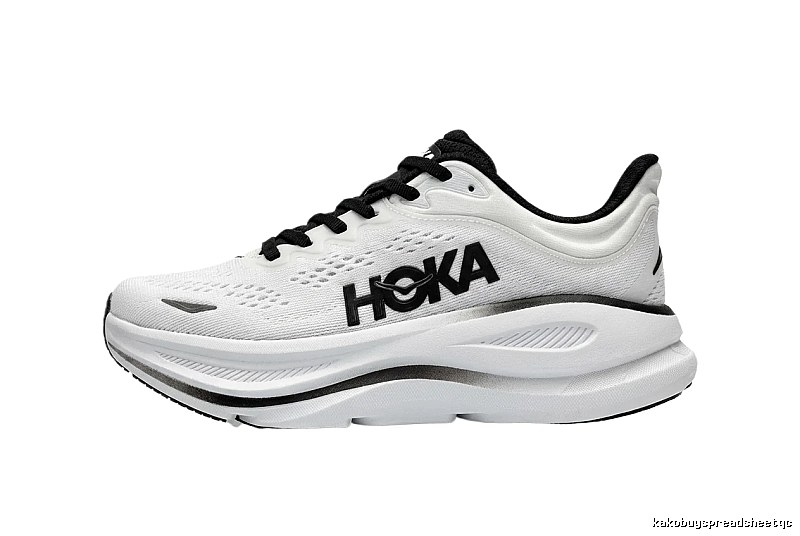HOKA trendy brand black and white sports shoes