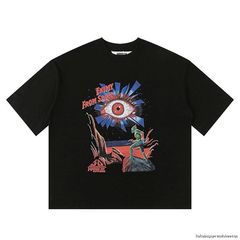 "House of Errors Alien Eye Trendy Cool Black T-shirt"