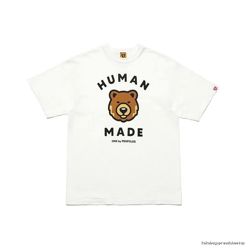 HUMAN MADE Bear Head Japanese Retro White T-Shirt