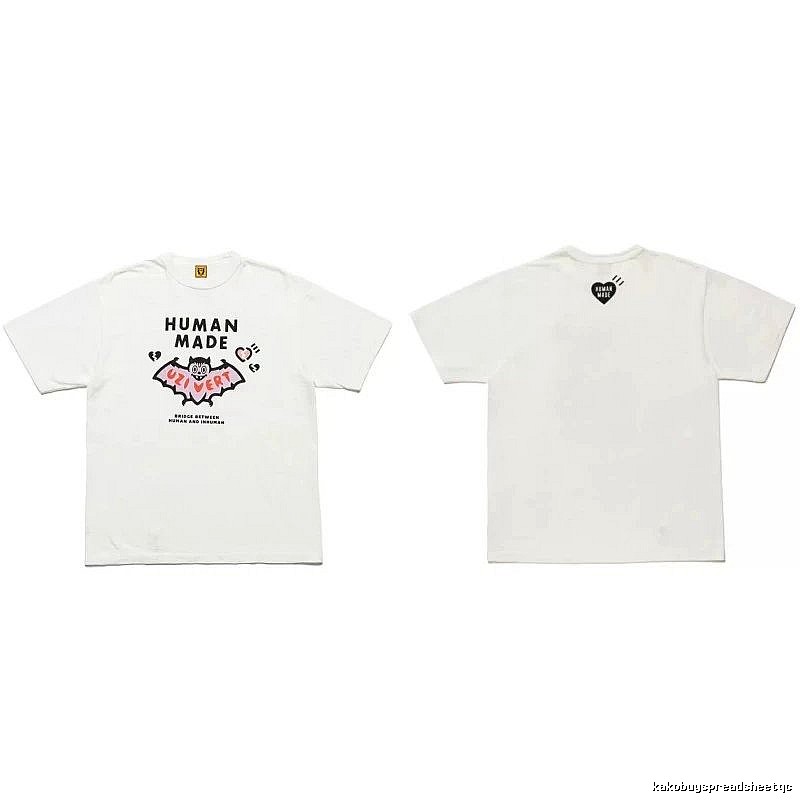 Human Made Casual Heart logo T-shirt Black Green Human for Comfortable Styling