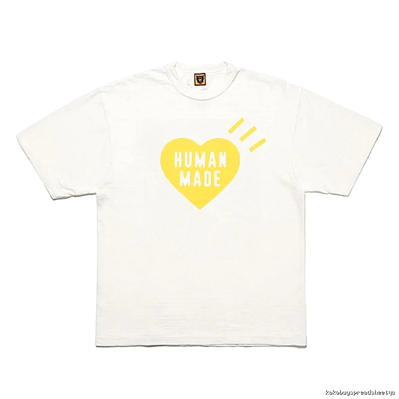 Human Made Monogram Heart logo T-shirt Black Green Human for Layered Styling