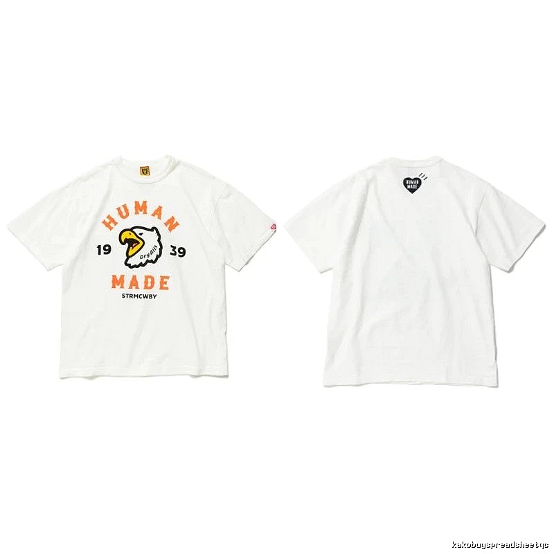 Human Made Urban Heart logo T-shirt Black Green Human with Casual Appeal