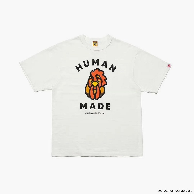 HUMAN MADE x Le Coq Sportif Co-branded Japanese Streetwear White T-Shirt