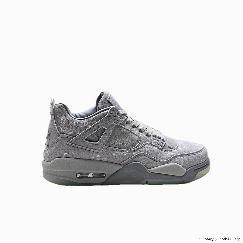 Jordan 4 Retro Style Grey Shoes