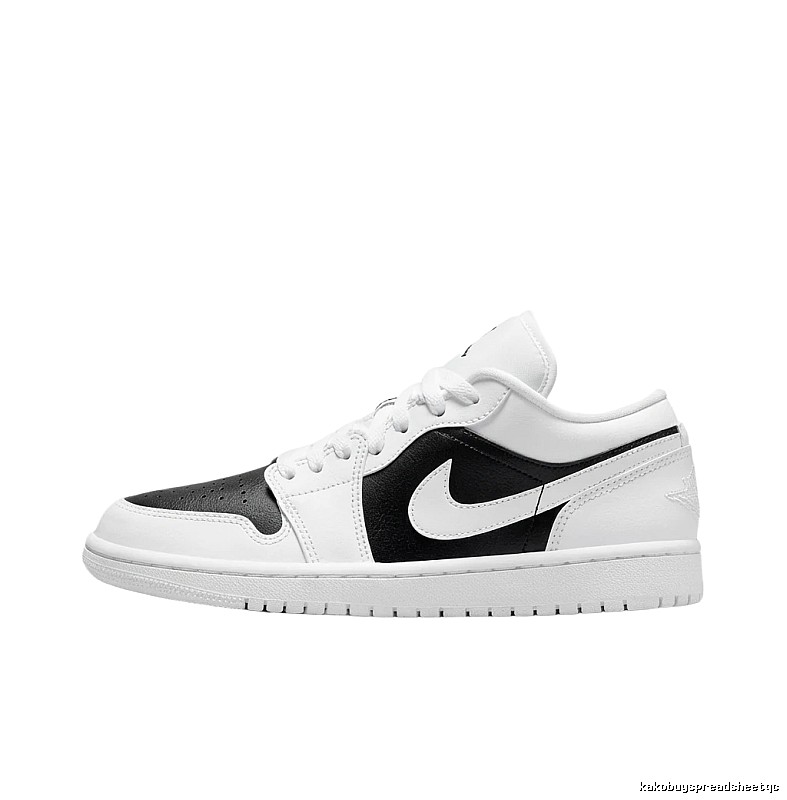 Jordan AJ1 Black and White Trendy and Cool Board Shoes