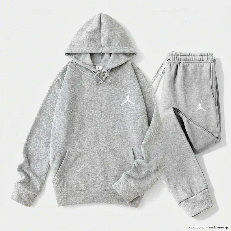 Jordan gray casual sportswear set