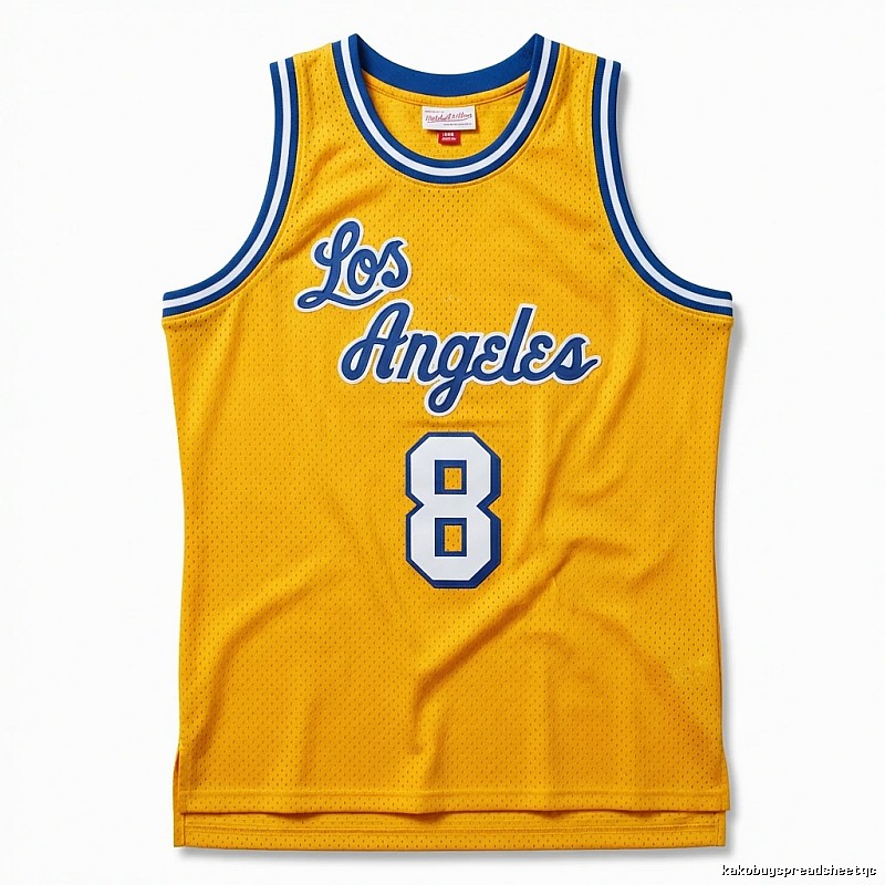 Kobe Los Angeles retro-style yellow jersey