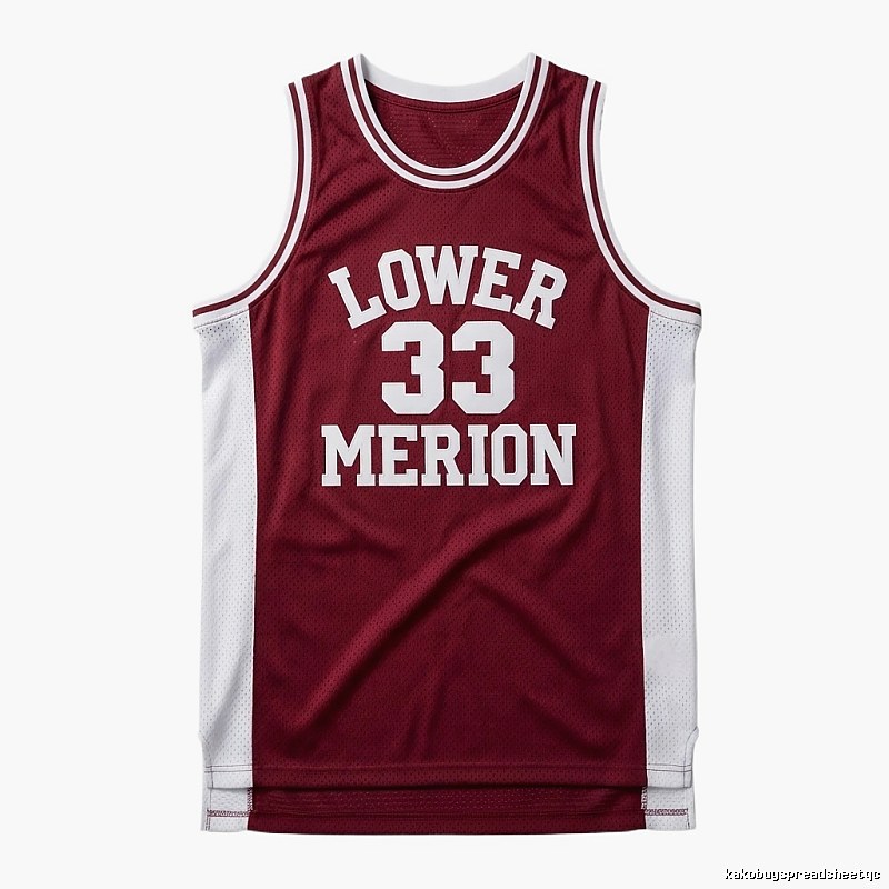 Kobe retro-style burgundy jersey