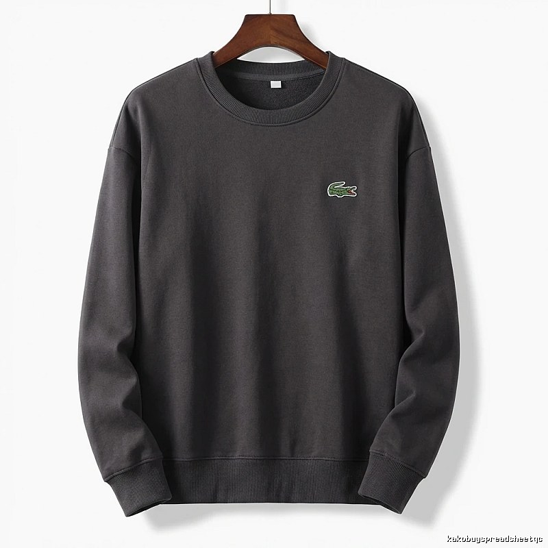 Lacoste basic simple style black sweatshirt
