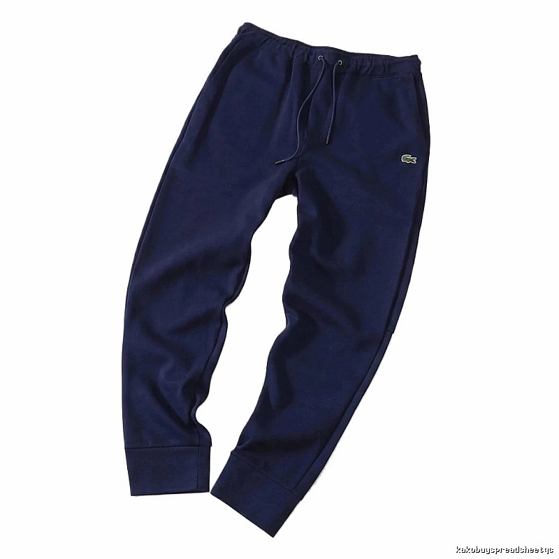Lacoste sporty style navy blue sweatpants