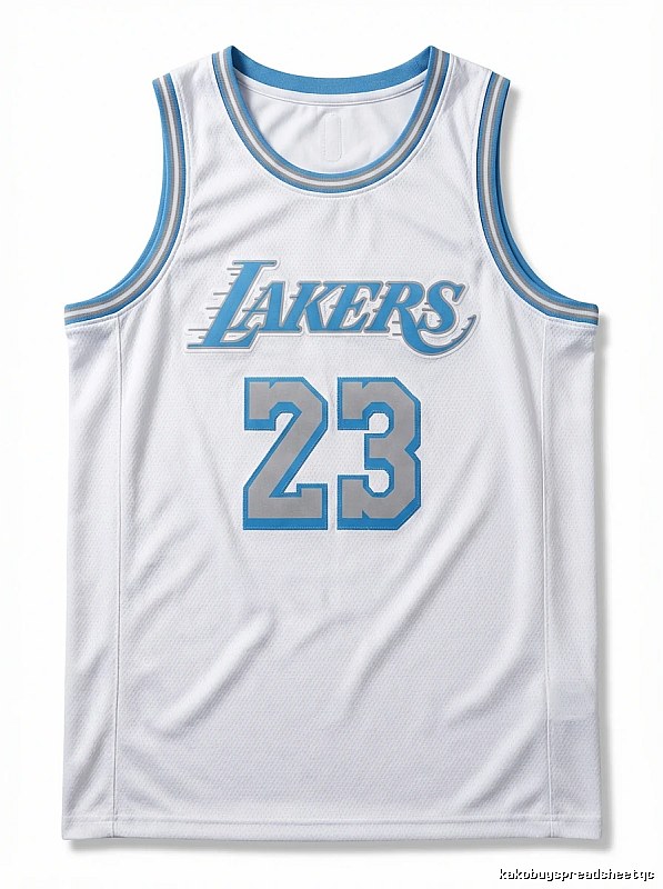LBJ Lakers retro white jersey