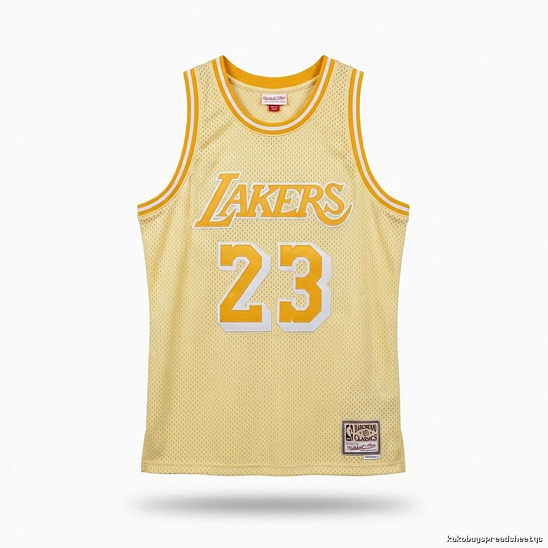 LBJ Lakers retro yellow jersey