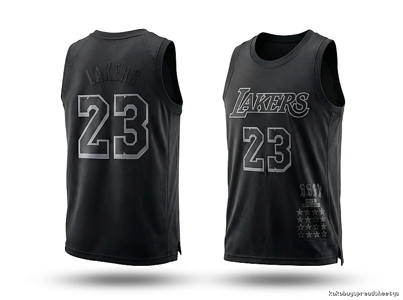 LBJ Lakers style black vest