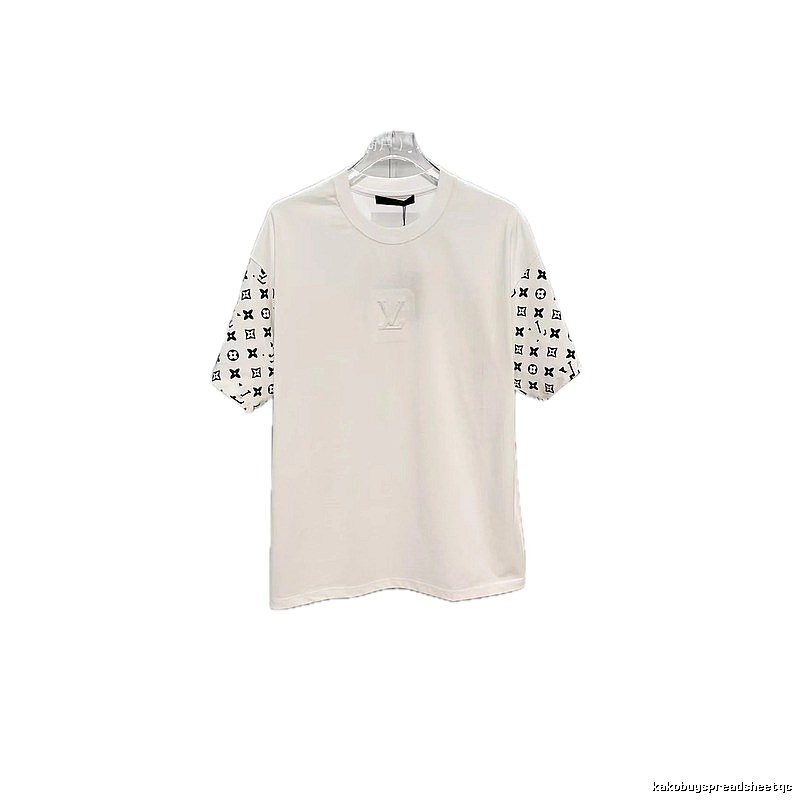 Louis Vuitton Monogram Patchwork Street-Luxury Style White T-Shirt
