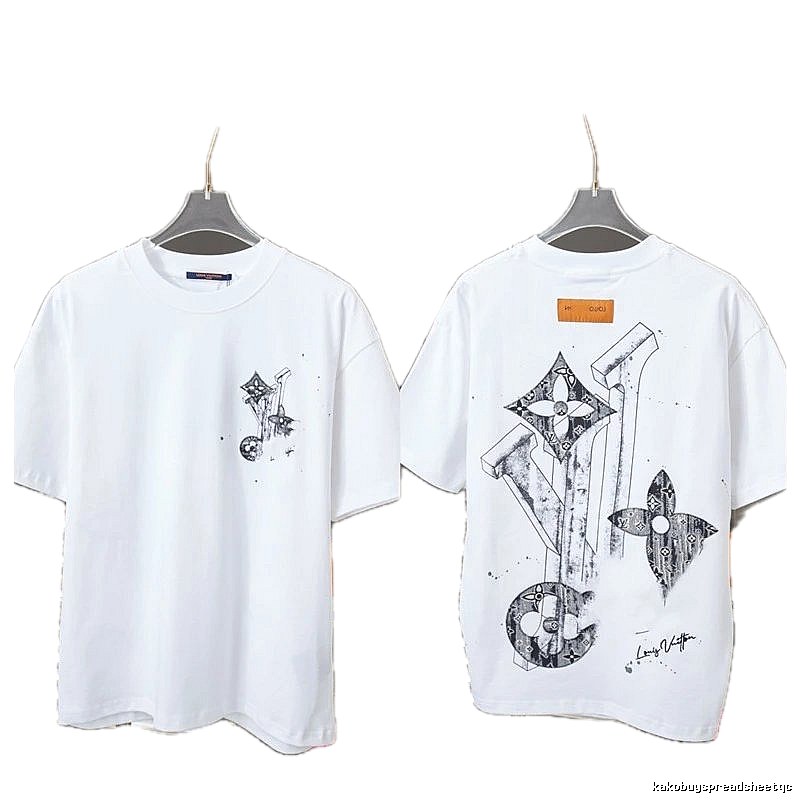 Louis Vuitton Monogram Trendy Style White Short-sleeve T-shirt