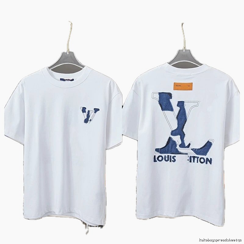 Louis Vuitton Patch Streetwear Style White Short-sleeve T-shirt