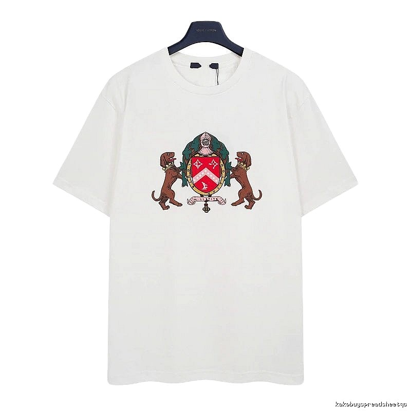 Louis Vuitton Vintage-style Badge White Short-sleeve T-shirt