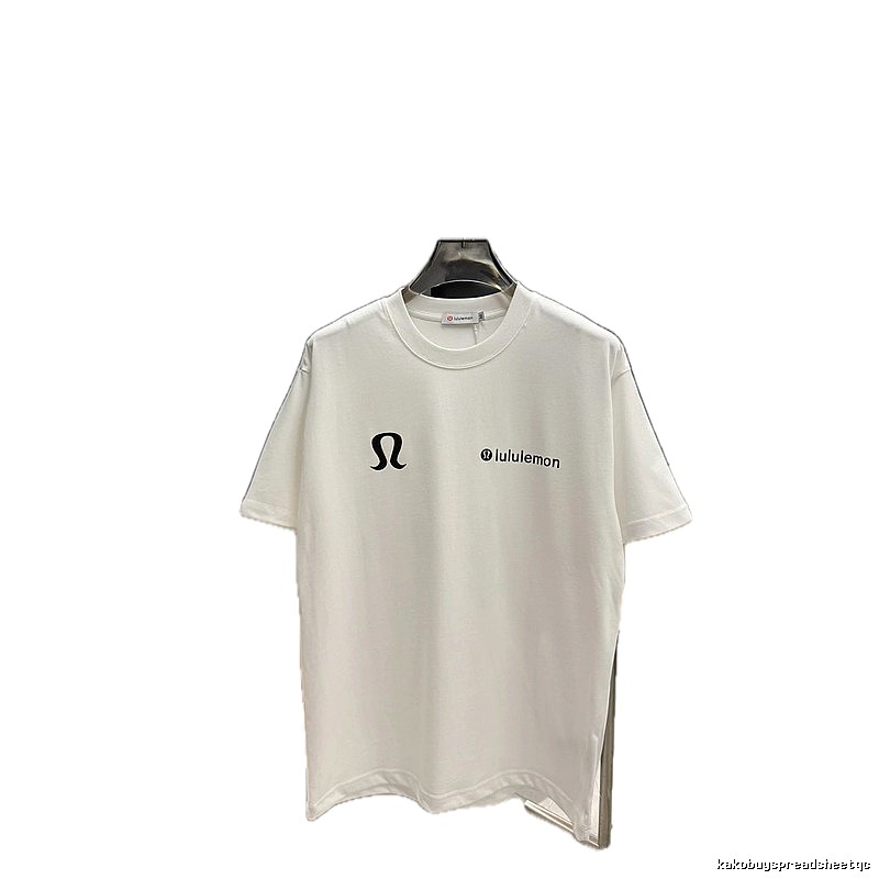lululemon Classic Casual Style White Short Sleeve T-Shirt