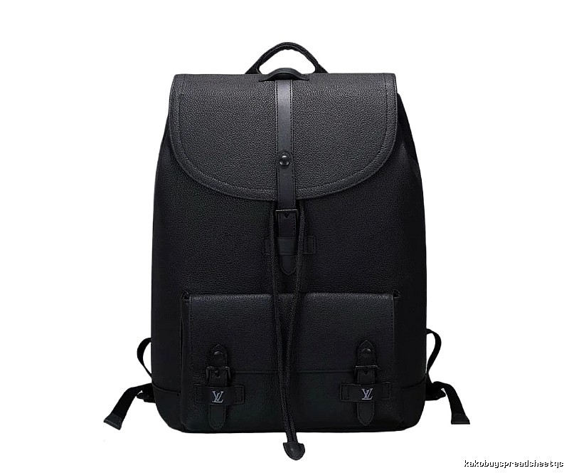 LV classic black backpack