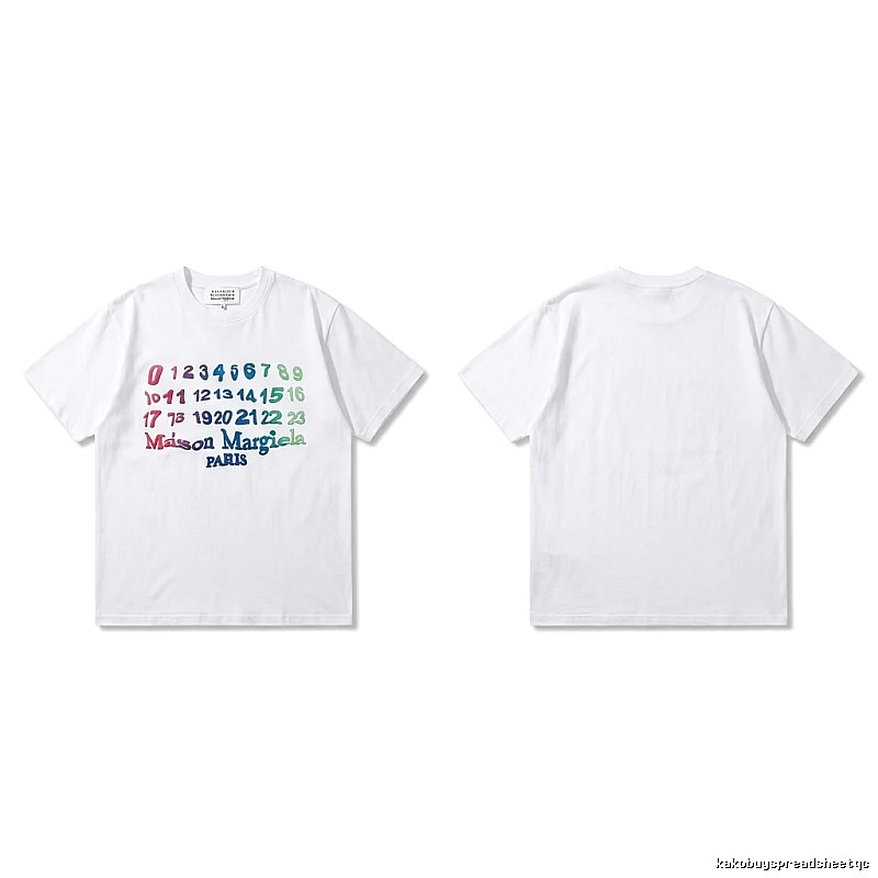 Maison Margiela digital-style white T-shirt