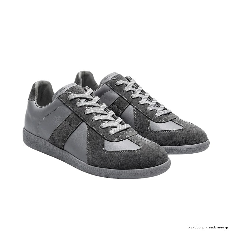 Maison Margiela German military gray sneakers.