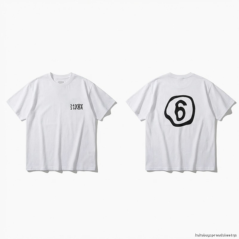 Maison Margiela white T-shirt with digital printing