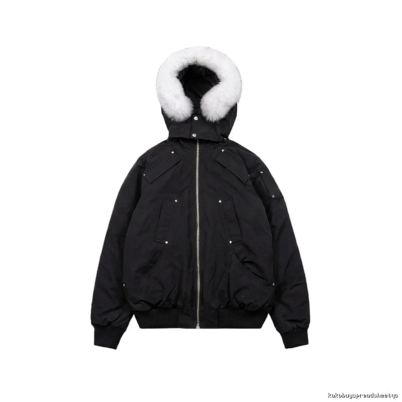 Michael Kors black utility-style down jacket