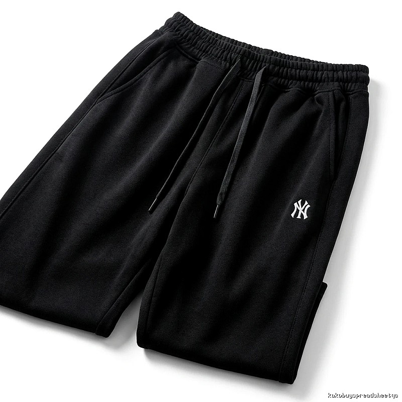MLB Basic Style Casual Black Sweatpants