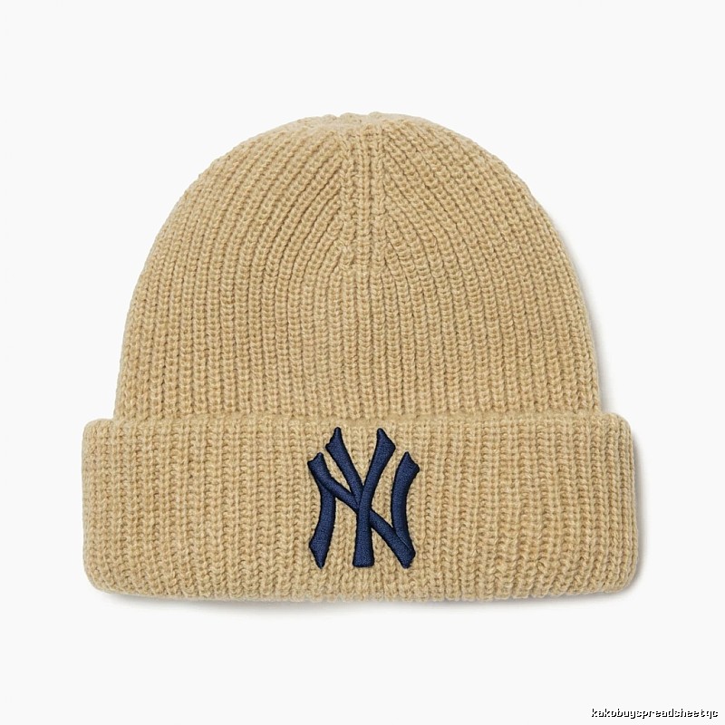 MLB classic beige knitted hat