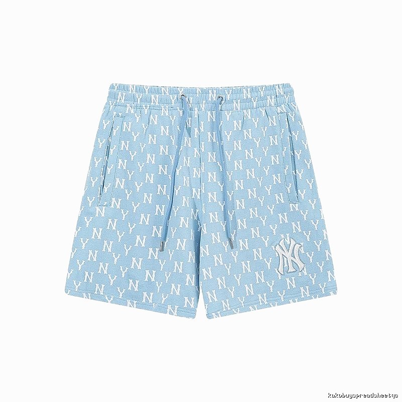 MLB full-print style light blue shorts