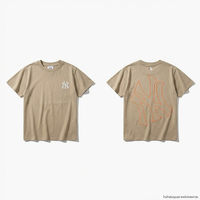MLB retro style khaki T-shirt