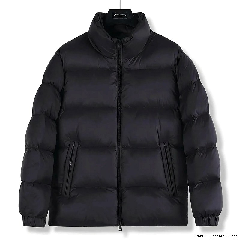 Moncler black casual down jacket