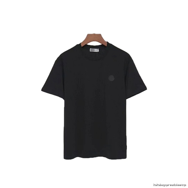 Moncler Classic Minimalist Style Black Short-sleeve T-shirt