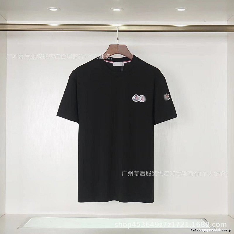 Moncler Co-branded Casual Style Black Short-sleeve T-shirt