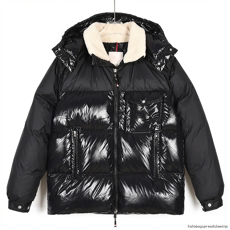 Moncler Glossy and Trendy Black Down Jacket