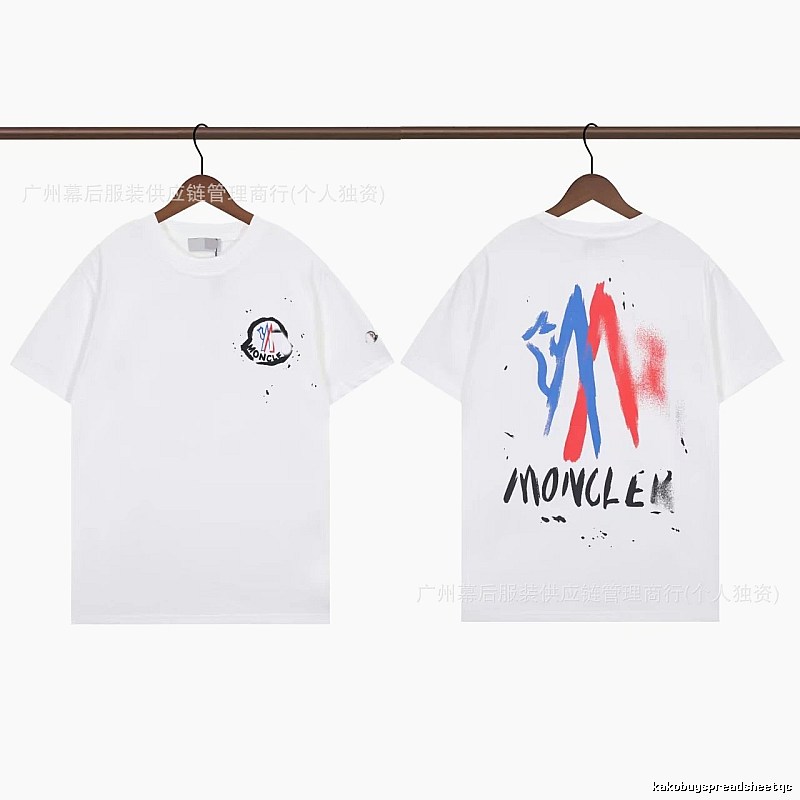 Moncler Graffiti Street Style White Short-sleeve T-shirt