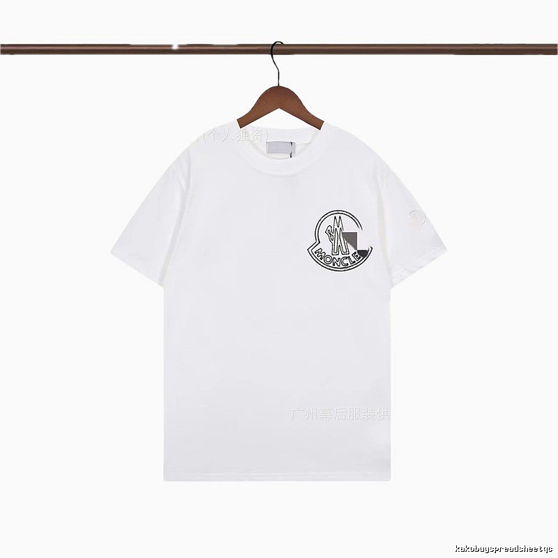 Moncler Logo Casual Style White Short-sleeve T-shirt