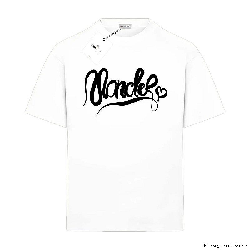 Moncler minimalist style white T-shirt